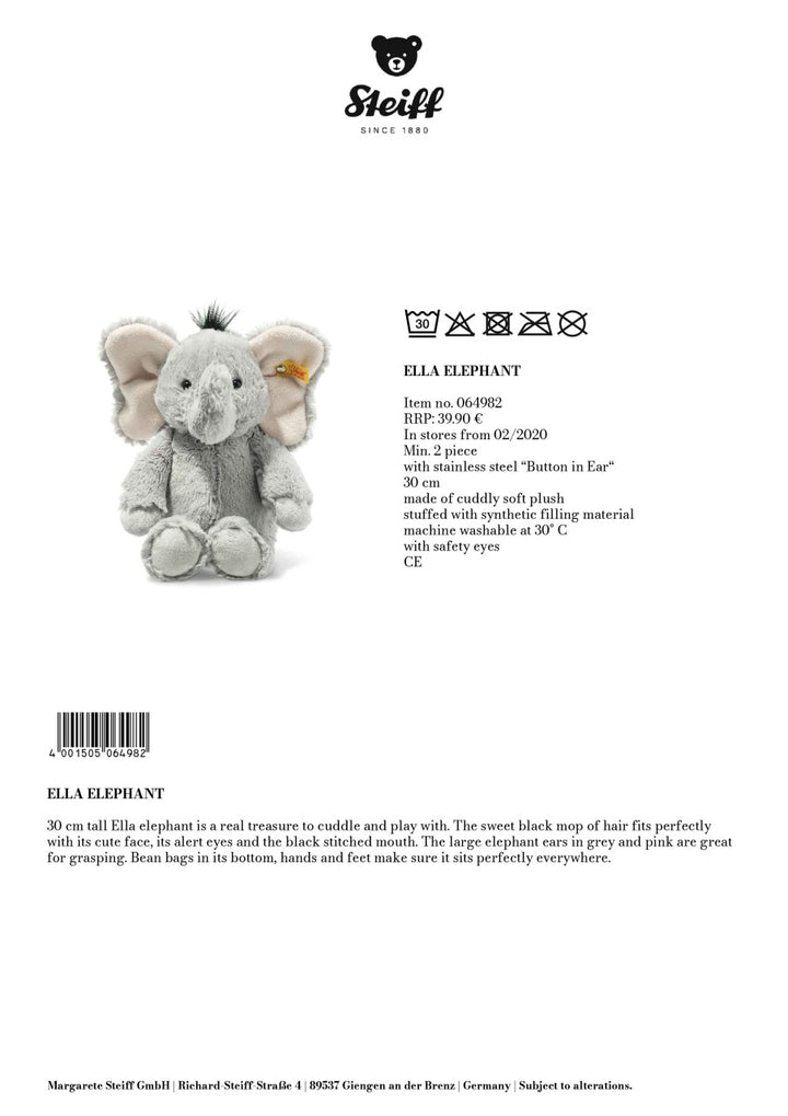 Steiff Elephant - Ella (30cm)