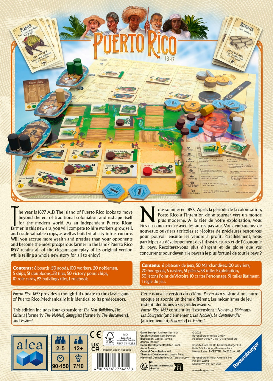 Puerto Rico 1897 Board Game