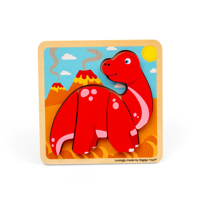 Bigjigs Chunky Lift Out Puzzle - Diplodocus