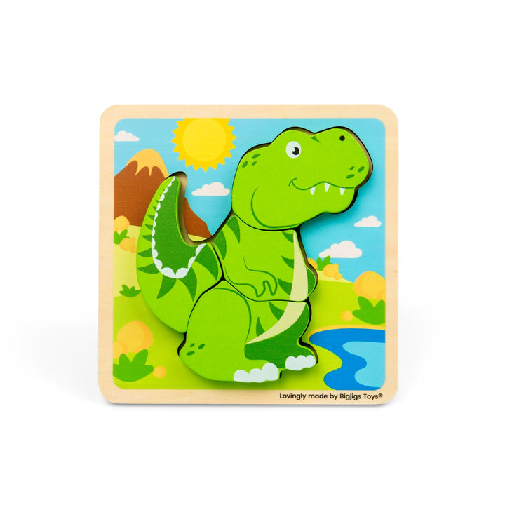 Bigjigs Chunky Lift Out Puzzle - T-Rex