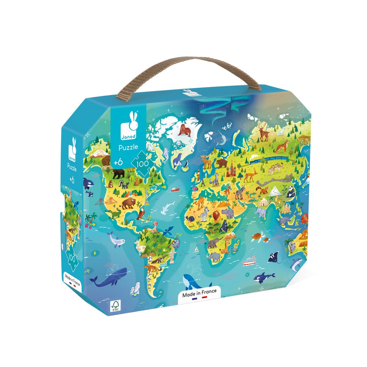 Janod World Puzzle - 100 pieces