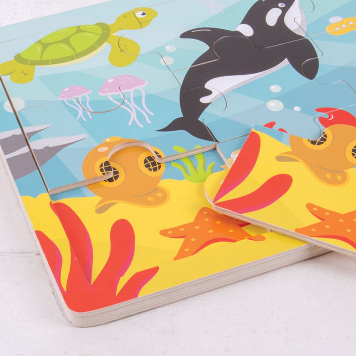 Bigjigs Tray Puzzle - Underwater