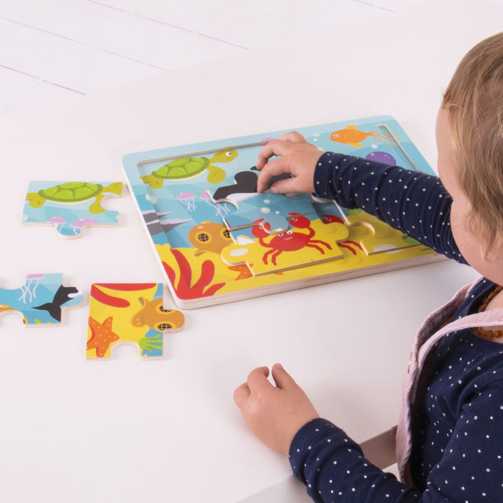 Bigjigs Tray Puzzle - Underwater