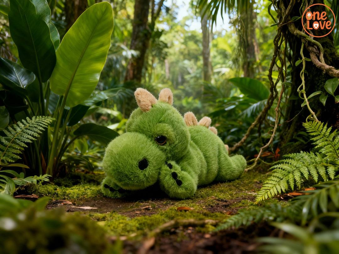 One Love Soft Toy - Derek the Dinosaur