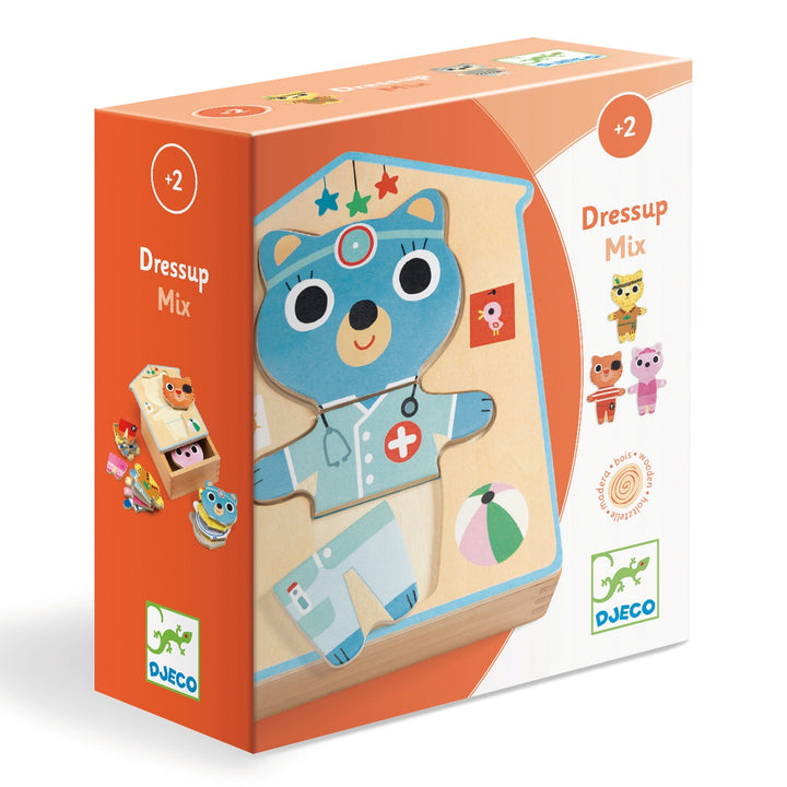 Djeco Dress-up Mix Wooden Puzzle