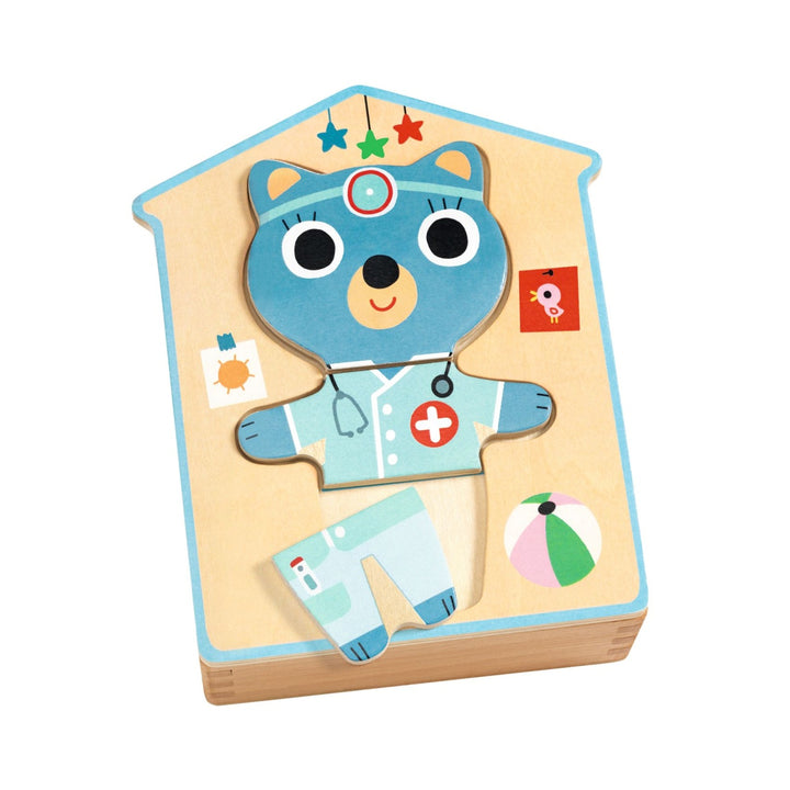 Djeco Dress-up Mix Wooden Puzzle