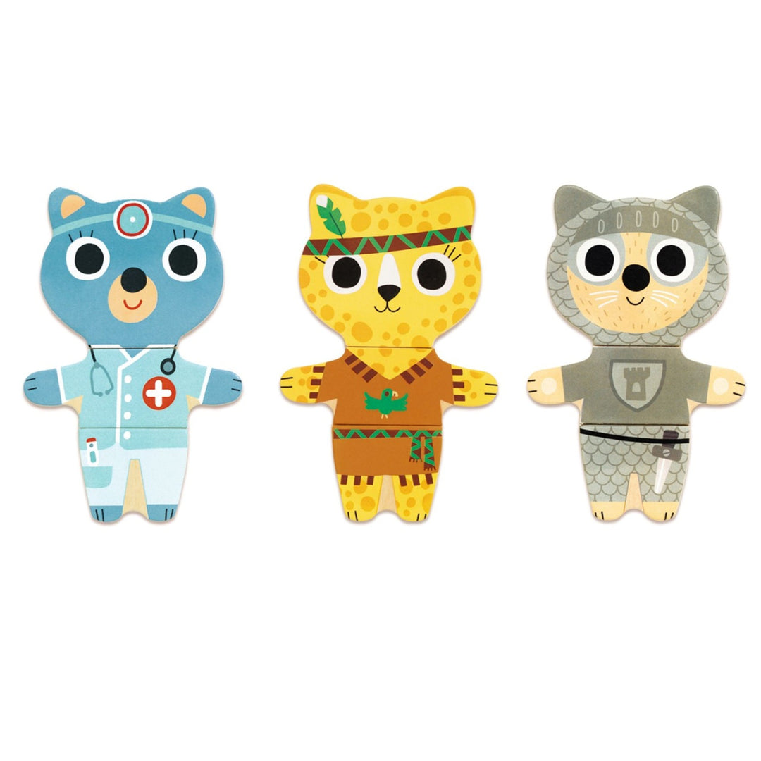 Djeco Dress-up Mix Wooden Puzzle