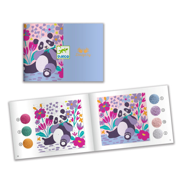 Djeco Coloured Sand and Glitter Art - Velvety Paws