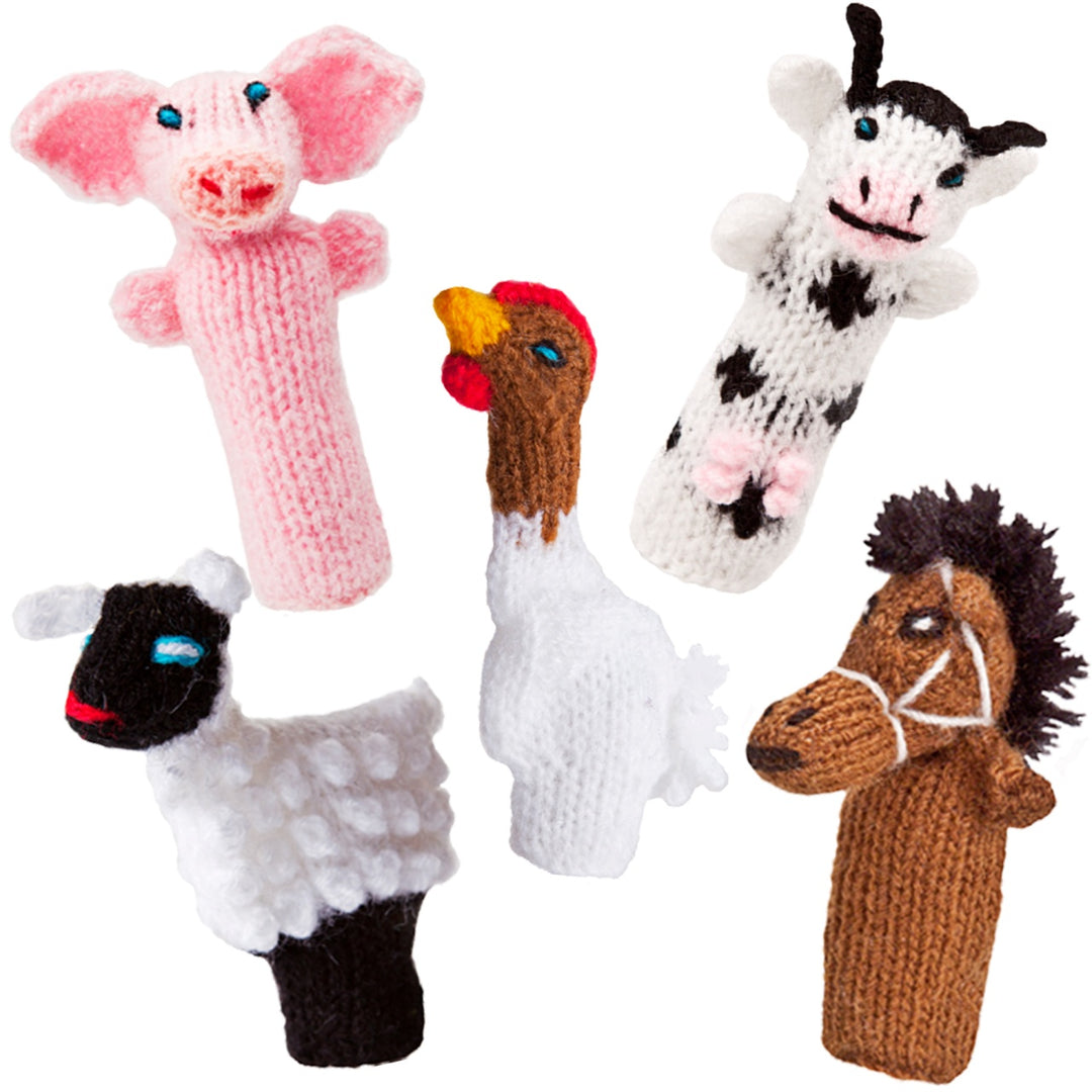 Little Fingy Finger Puppets Gift Bag - Farm