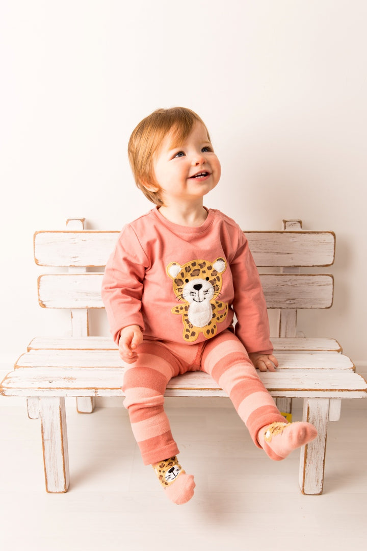 Blade and Rose Top - Lola the Jaguar (peach top)