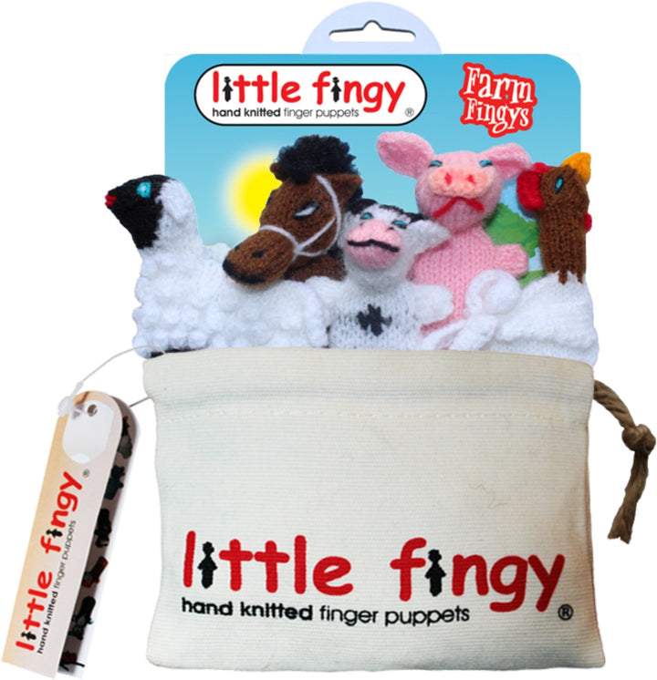 Little Fingy Finger Puppets Gift Bag - Farm