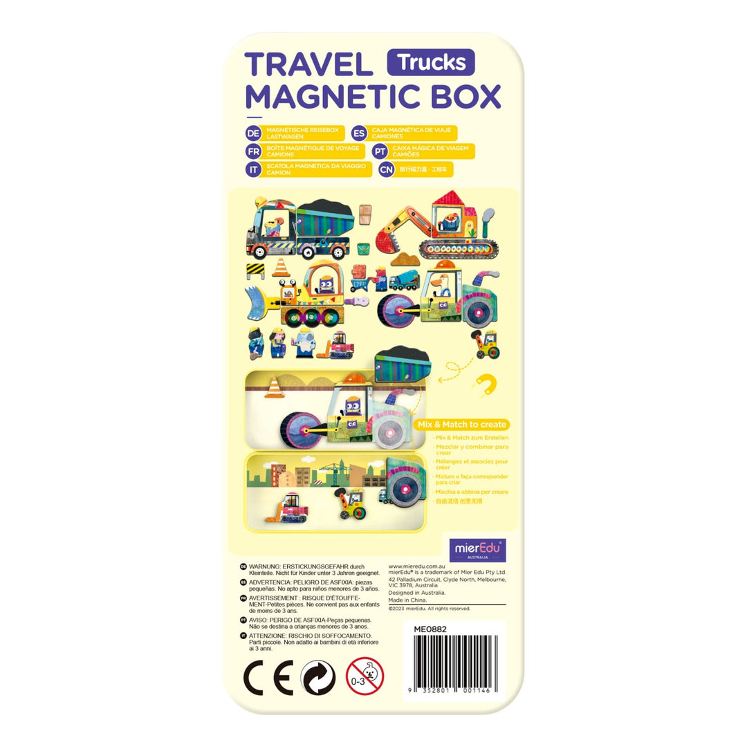 Mier Edu Travel Magnetic Box - Trucks