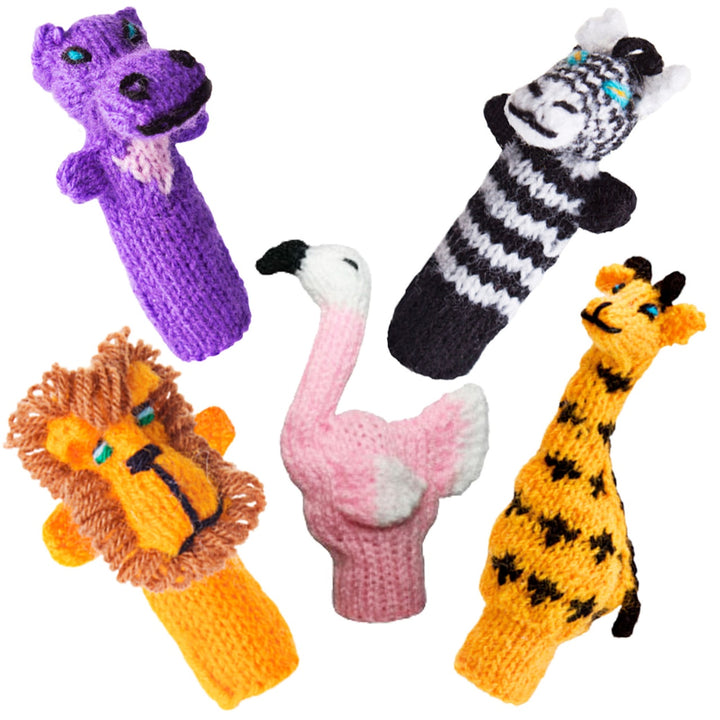 Little Fingy Finger Puppets Gift Bag - Safari