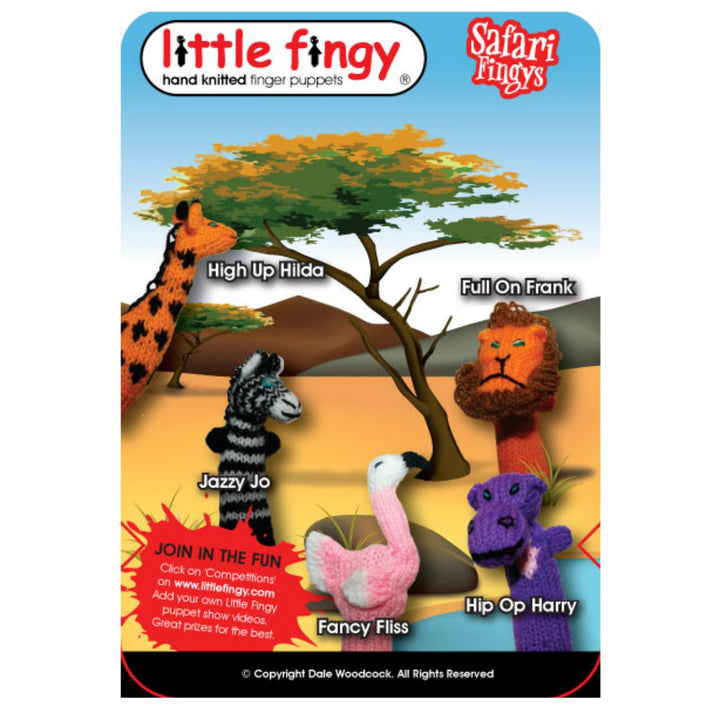 Little Fingy Finger Puppets Gift Bag - Safari