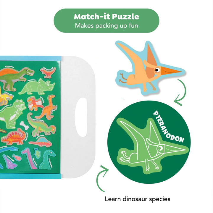 Tiger Tribe Magna Carry Magnetic Toy - Dino World