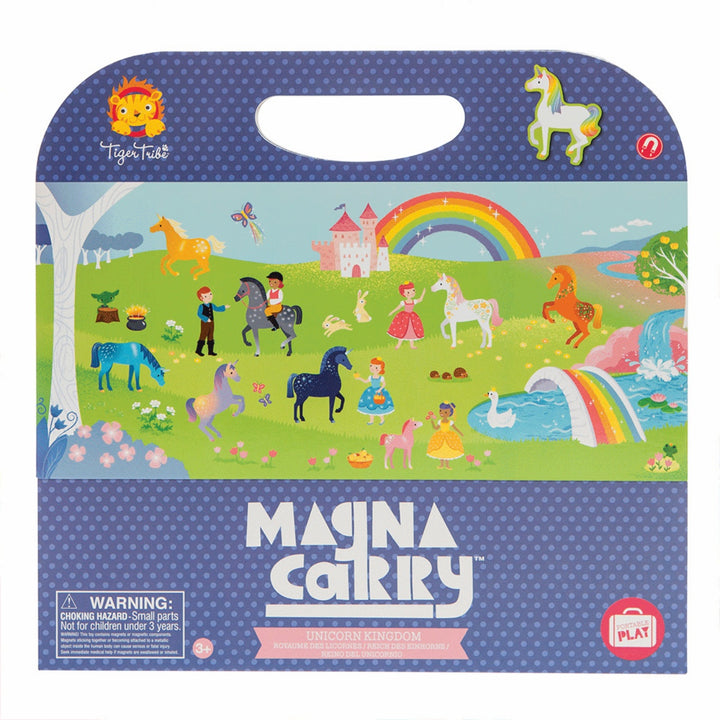 Tiger Tribe Magna Carry Magnetic Toy - Unicorn Kingdom