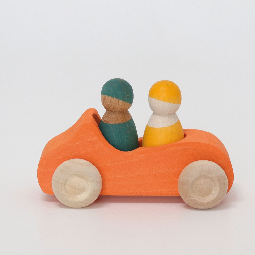 Grimms Large Orange Convertible Car