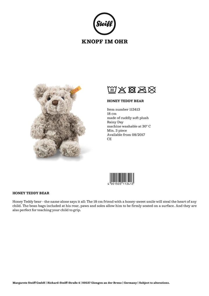 Steiff Teddy Bear - Honey (18cm)
