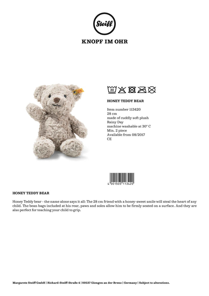 Steiff Teddy Bear - Honey (28cm)