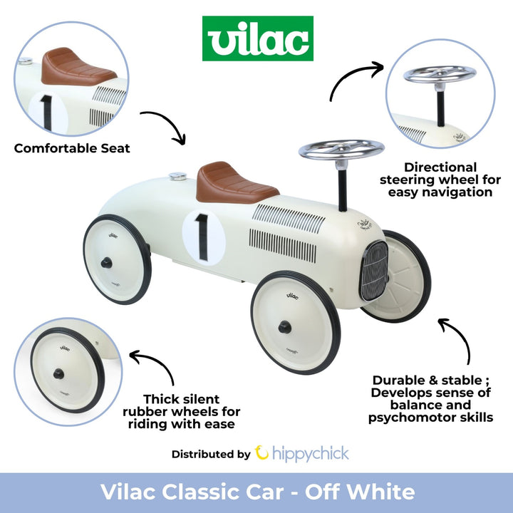 Vilac Ride-On Metal Race Car