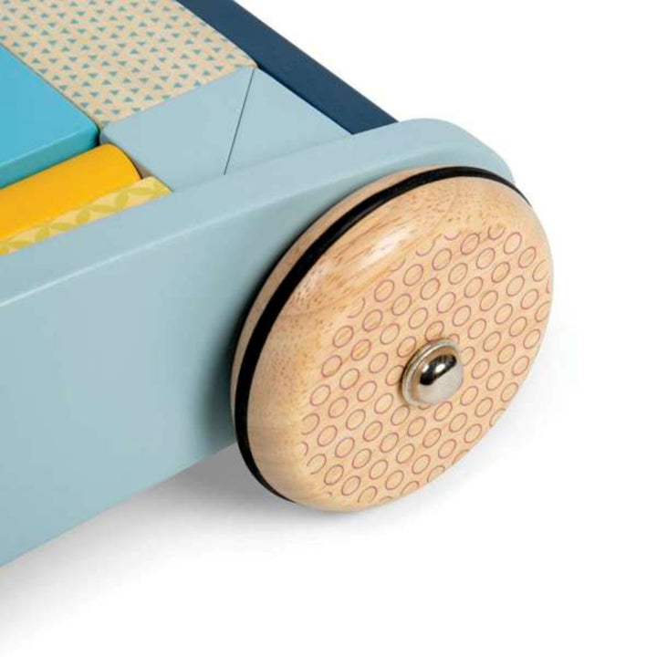 Bigjigs Baby Walker Trolley and Blocks