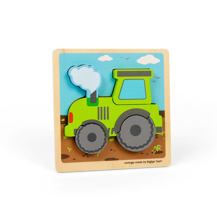 Bigjigs Chunky Lift Out Puzzle - Tractor