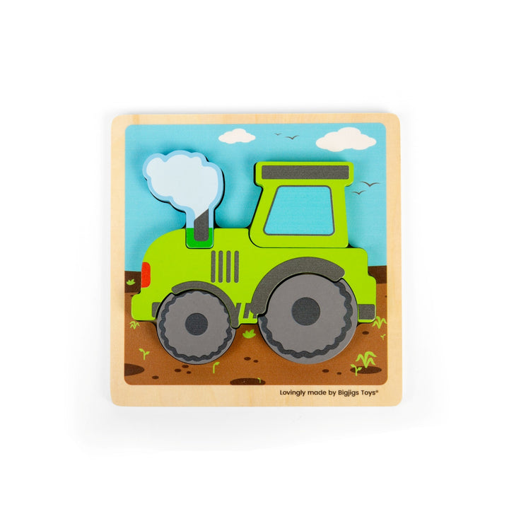 Bigjigs Chunky Lift Out Puzzle - Tractor