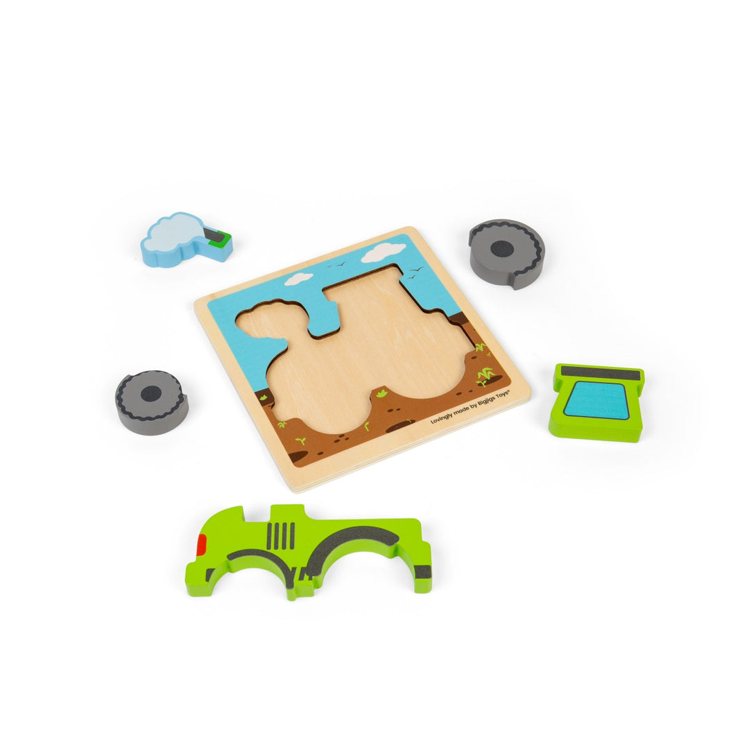 Bigjigs Chunky Lift Out Puzzle - Tractor