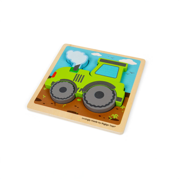 Bigjigs Chunky Lift Out Puzzle - Tractor