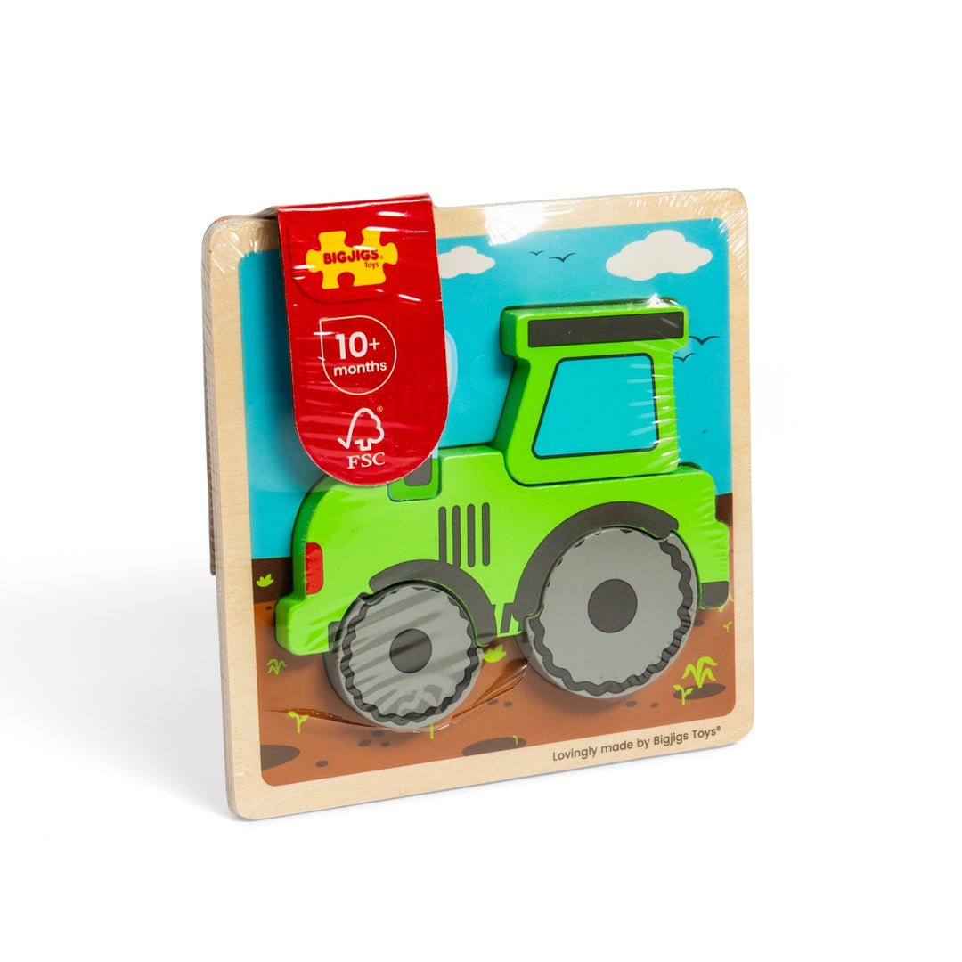 Bigjigs Chunky Lift Out Puzzle - Tractor