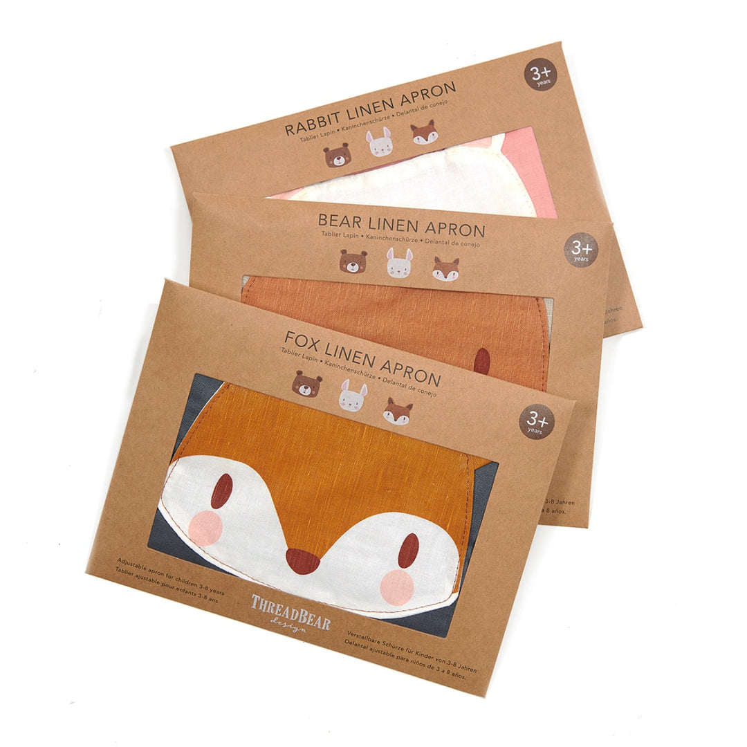 ThreadBear Linen Apron - Fox