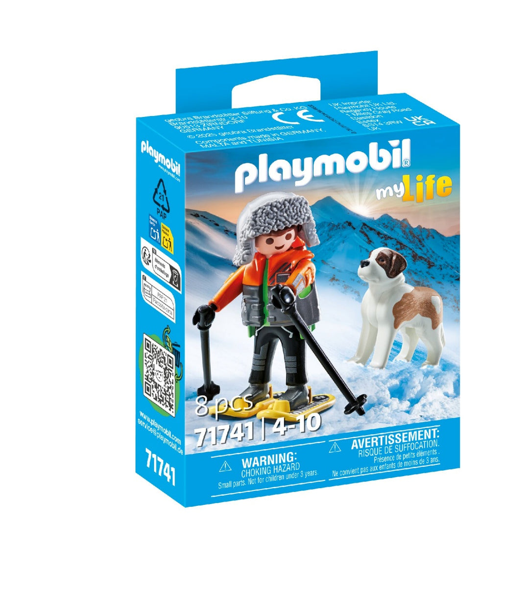 PLAYMOBIL 71741 My Life Hiker with Saint Bernard Collectible Set