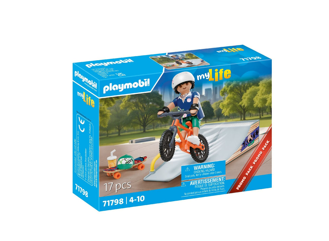 PLAYMOBIL 71798 My Life Skateboarder with Ramp Promo Pack