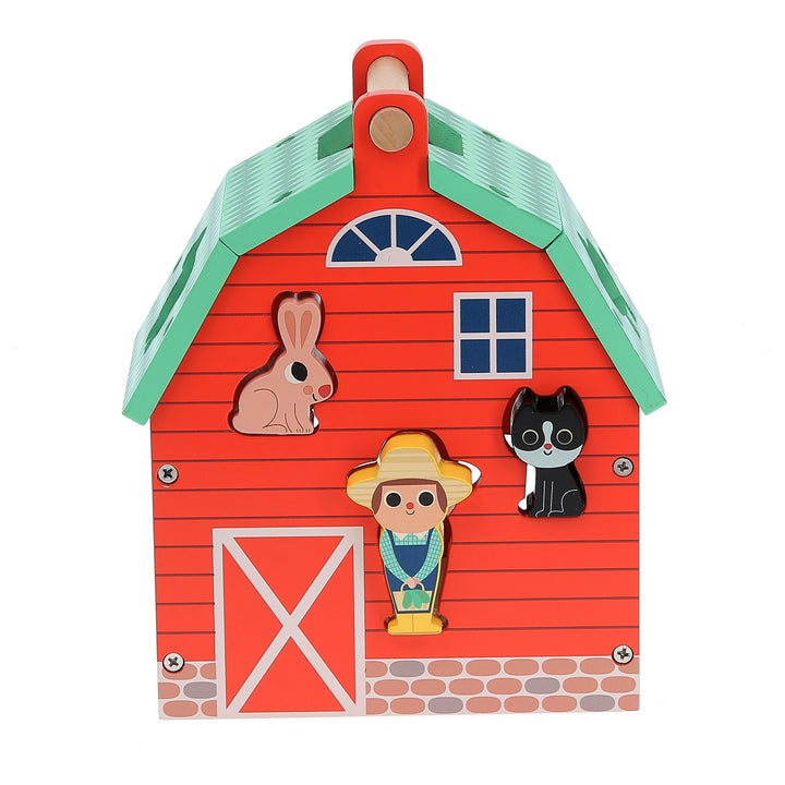 Vilac Shape Sorter - Farm with Animal Shapes