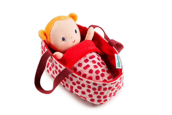 Lilliputiens Baby in a Basket - Agathe