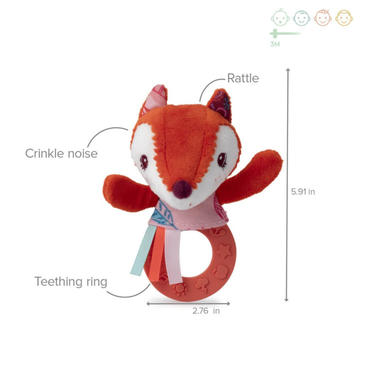 Lilliputiens Teething Rattle - Alice the Fox