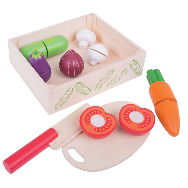 Bigjigs Cutting Vegetables Crate