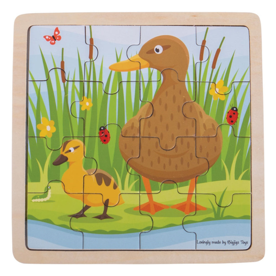 Bigjigs Wooden Puzzle (Small, Square)