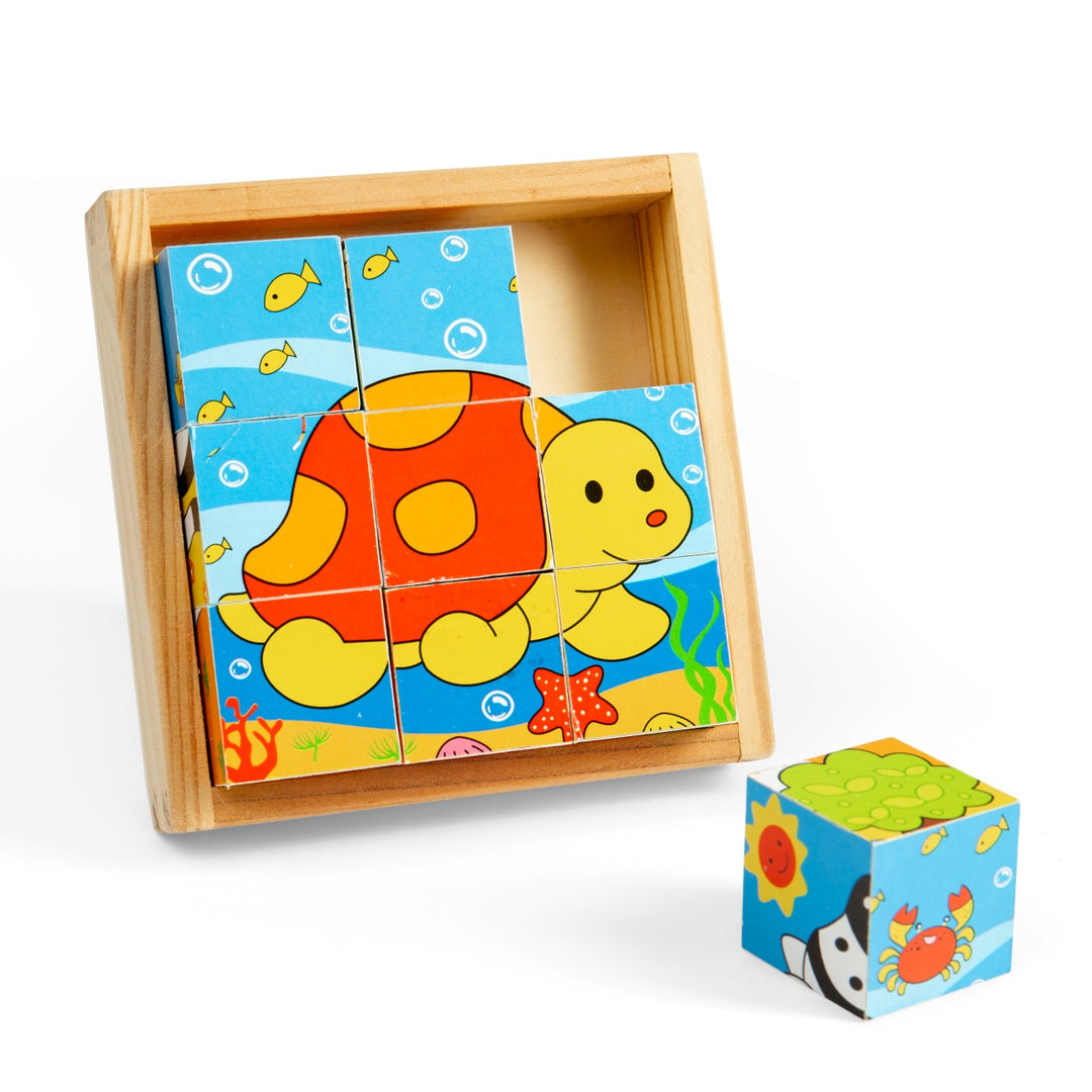 Bigjigs Cube Puzzle - Safari