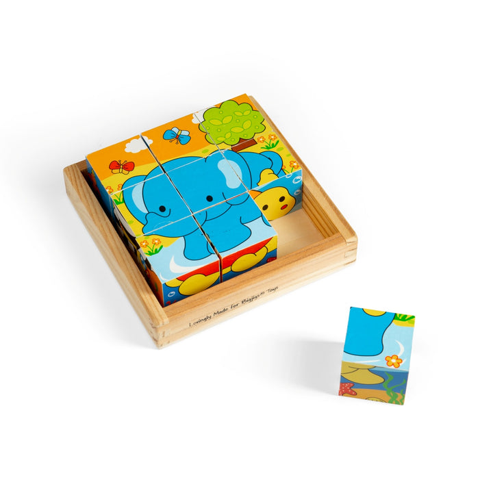 Bigjigs Cube Puzzle - Safari