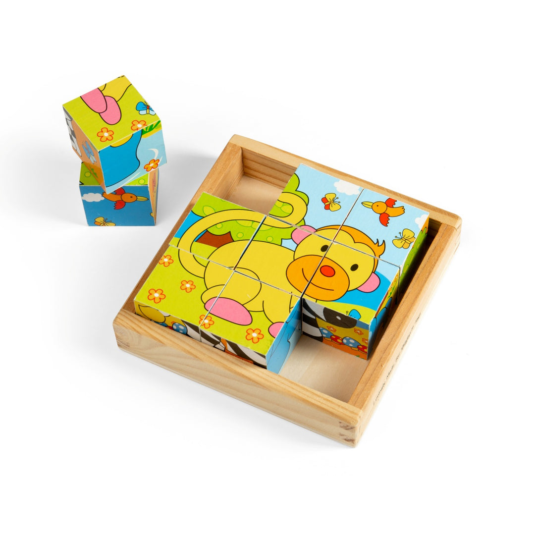 Bigjigs Cube Puzzle - Safari
