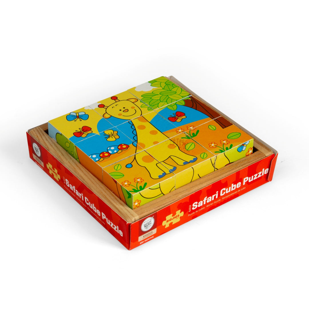 Bigjigs Cube Puzzle - Safari