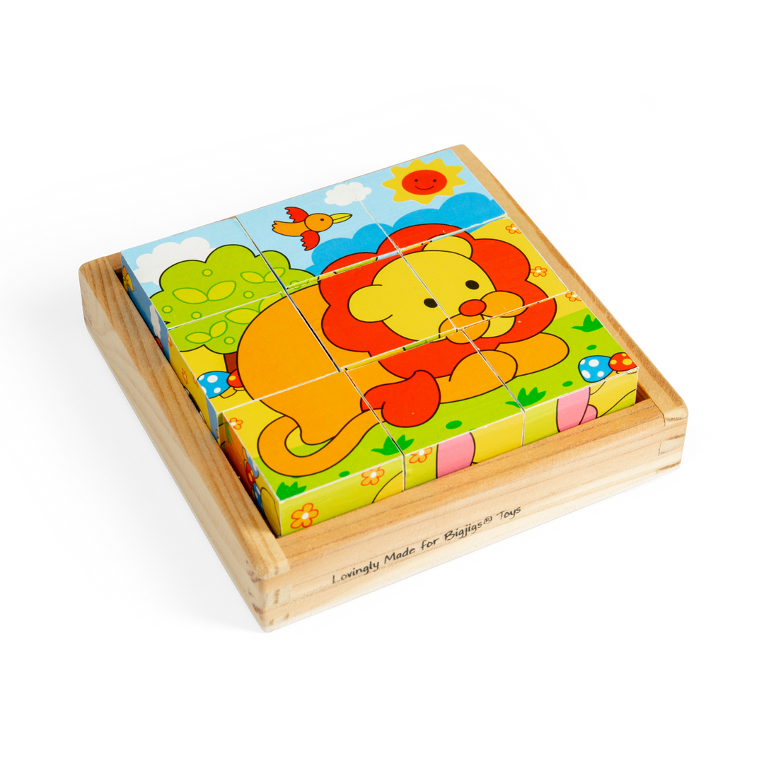 Bigjigs Cube Puzzle - Safari