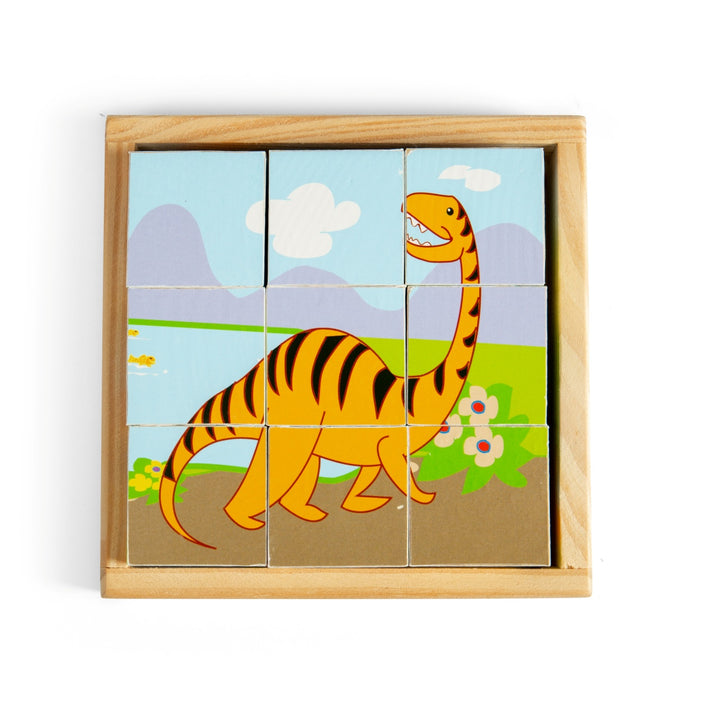 Bigjigs Cube Puzzle - Dinosaur