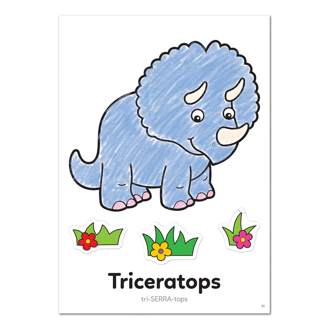 Orchard Toys Book Dinosaur Sticker Colouring Book