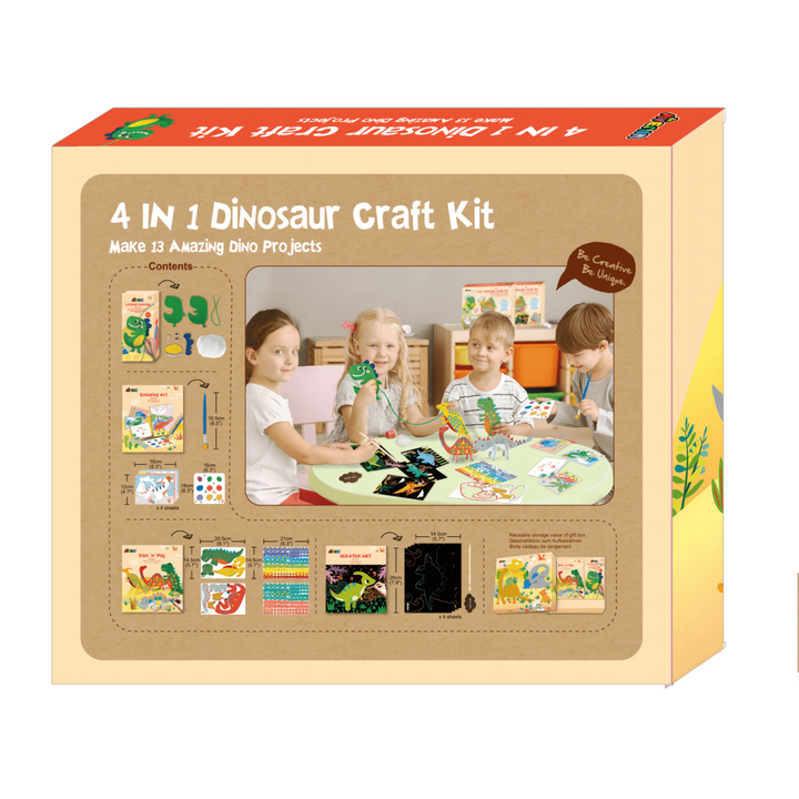 4 in 1 Craft Kit - Dinosaur