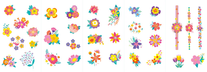 Avenir Nail Stickers and Tattoos - Flowers