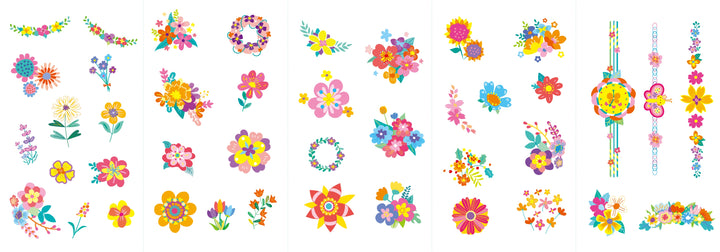 Avenir Nail Stickers and Tattoos - Flowers