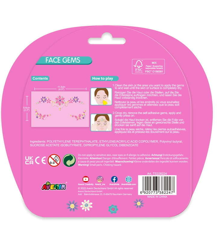 Face Gems - Flowers