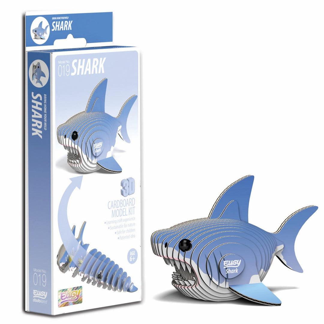 Eugy Shark 3D Cardboard Model Kit